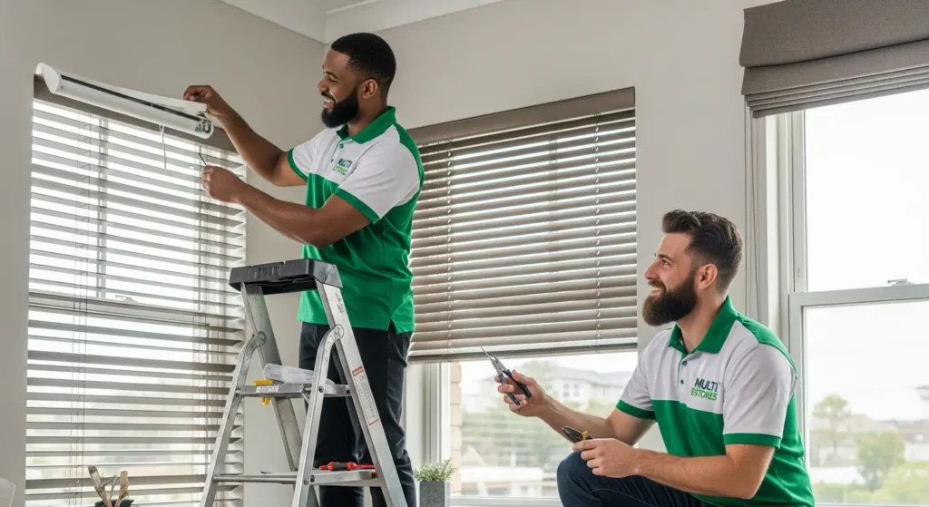 Estores Instalados em Ambiente Residencial