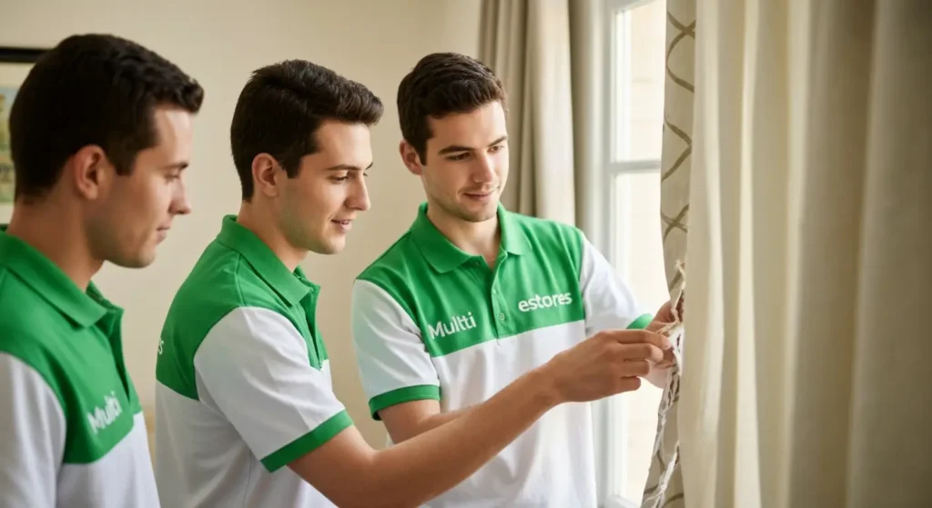 Estores Instalados em Ambiente Residencial