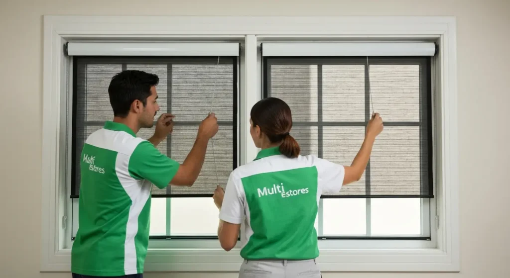 Exemplos de Estores em Funcionamento