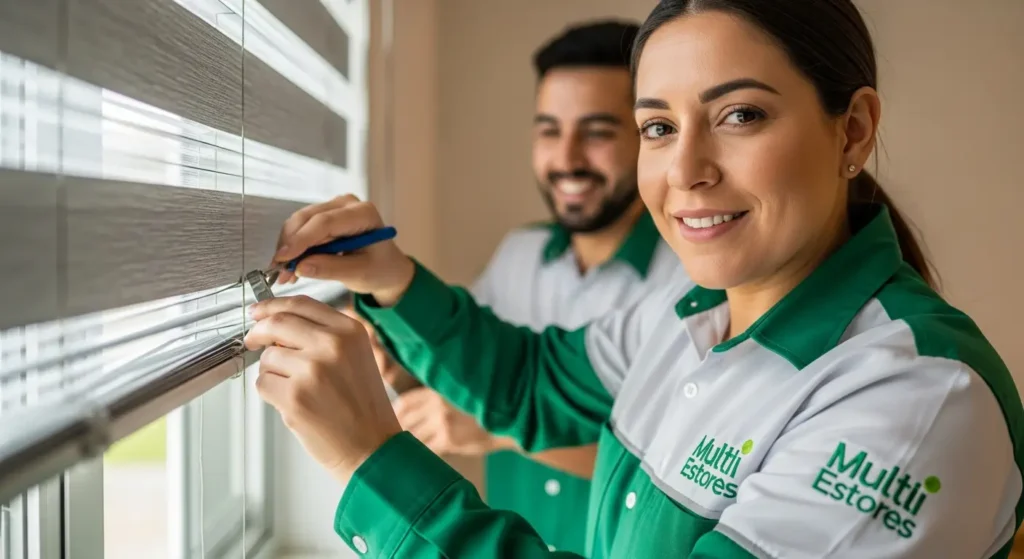 Exemplos de Estores em Funcionamento