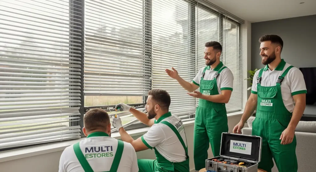 Diagnóstico de Eficiência Energética em Janelas e Estores para Empresas Exemplos de Estores em Funcionamento